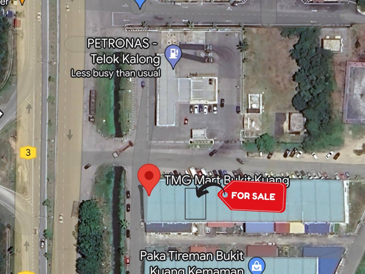 Bangunan Shop Lot 1 1/2 Tingkat di Bukit Kuang, Chukai